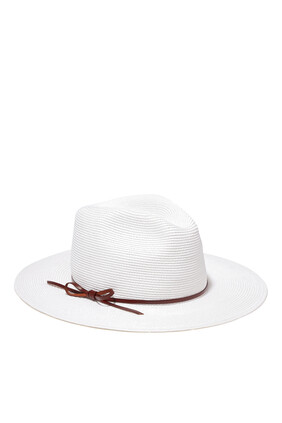 قبعة فيدورا بشريط جلدي